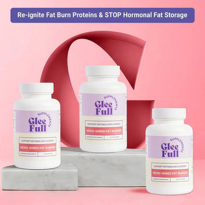 GleeFull SUPPS Meno Shred Fat Burner – Supports Metabolism & Helps Achieve Slimming Goals for Women