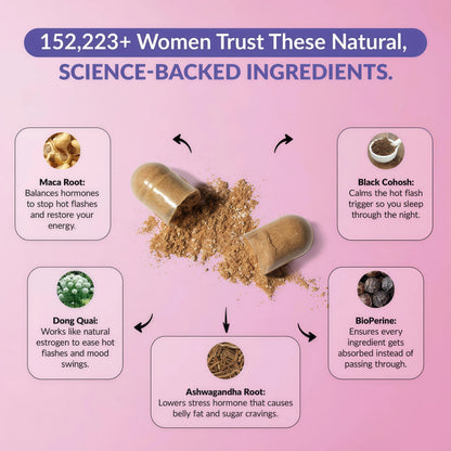 GleeFull Over 30 Hormone Support - Menopause Supplements for Women - Hormone Support for Women