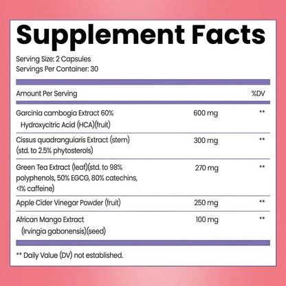 GleeFull SUPPS Meno Shred Fat Burner – Supports Metabolism & Helps Achieve Slimming Goals for Women